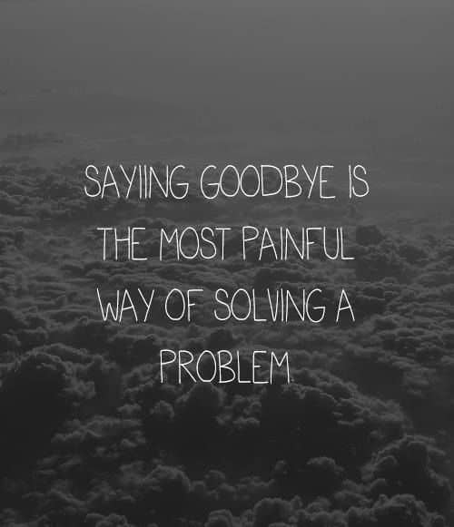 Goodbye Quotes Pain