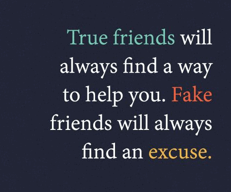 words about fake friends