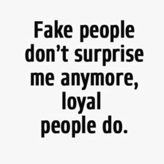 Quotes on fake people