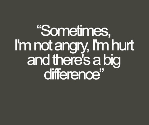 sometimes I am not angry