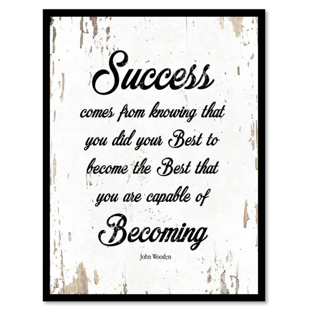 John Wooden Quote On Success