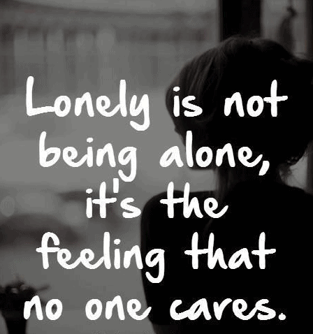 Status about being alone