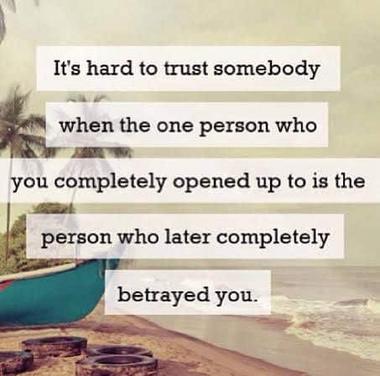 What to say to someone who betrayed you