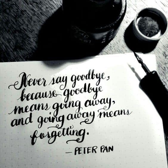 Peter Pan Quotes Goodbye