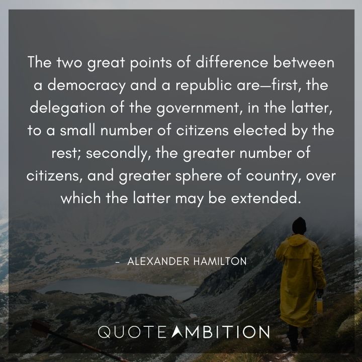 Alexander Hamilton Quotes About Democracy