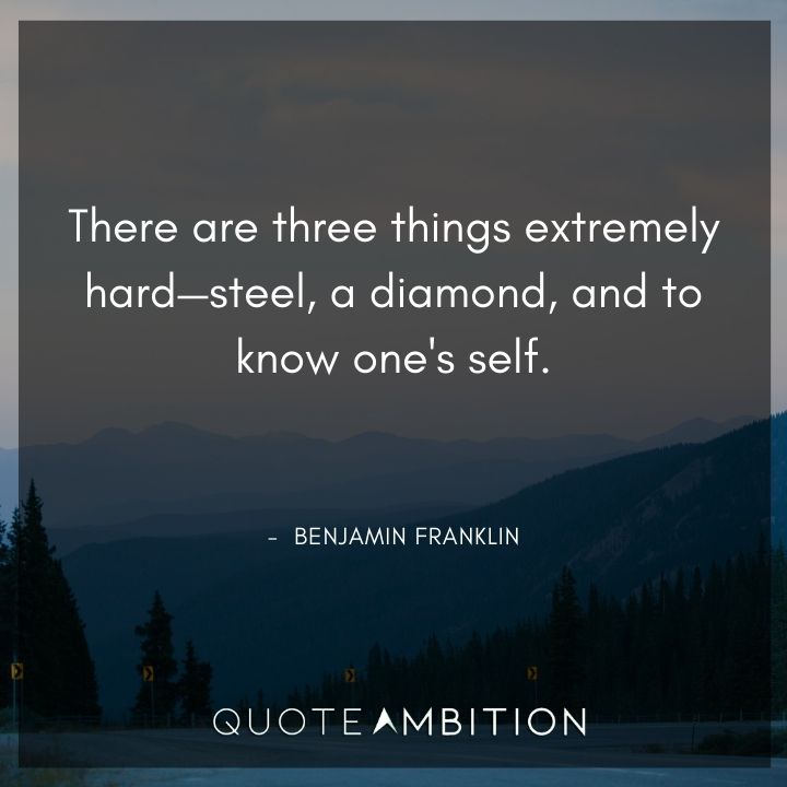 Benjamin Franklin Quotes on Hard Things