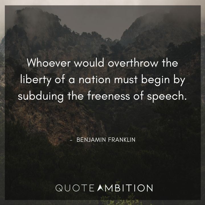 Benjamin Franklin Quotes on Liberty