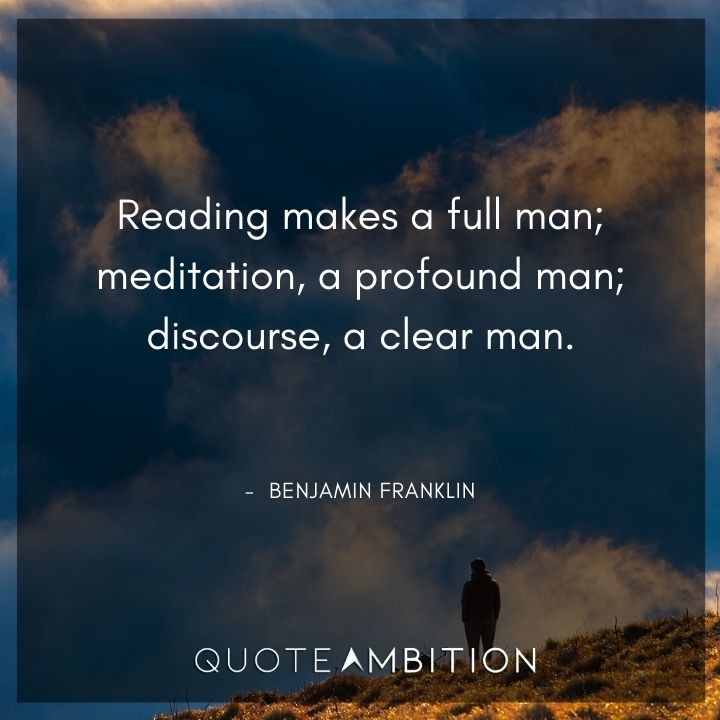 Benjamin Franklin Quotes on Reading