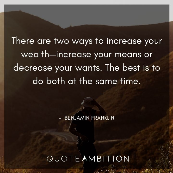 Benjamin Franklin Quotes on Wealth