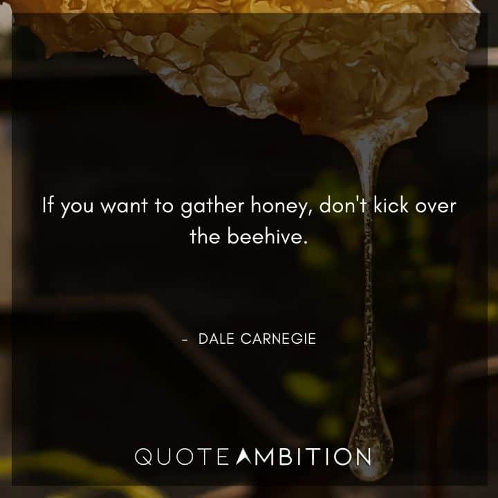 Dale Carnegie Quotes on Gathering Honey