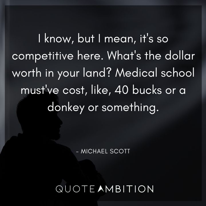 Michael Scott Quotes - What's the dollar worth in your land?