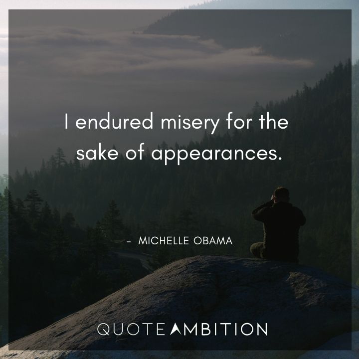 Michelle Obama Quotes on Misery