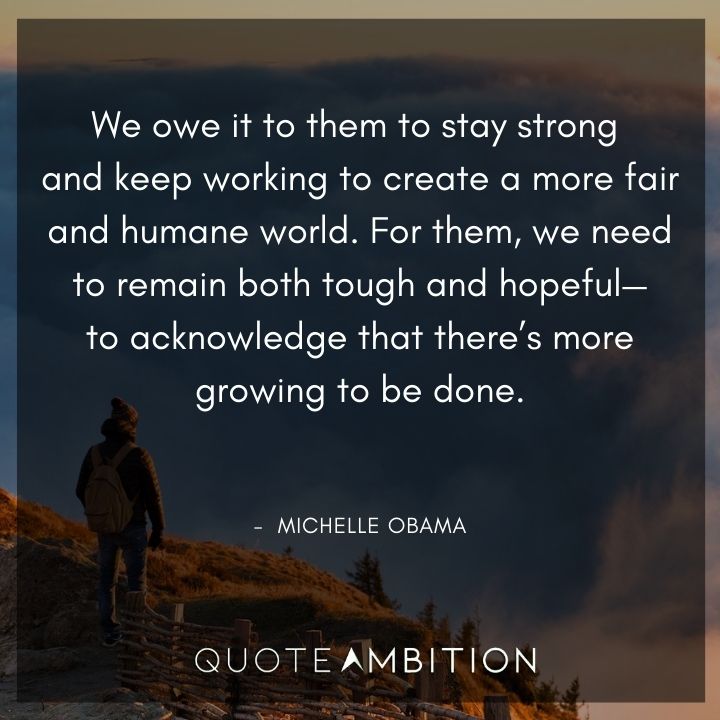 Michelle Obama Quotes on Staying Strong