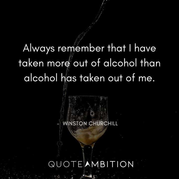 Winston Churchill Quotes About Alcohol