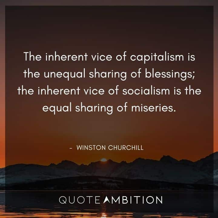 Winston Churchill Quotes About Capitalism