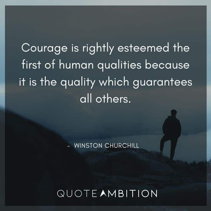 Winston Churchill Quotes on Courage