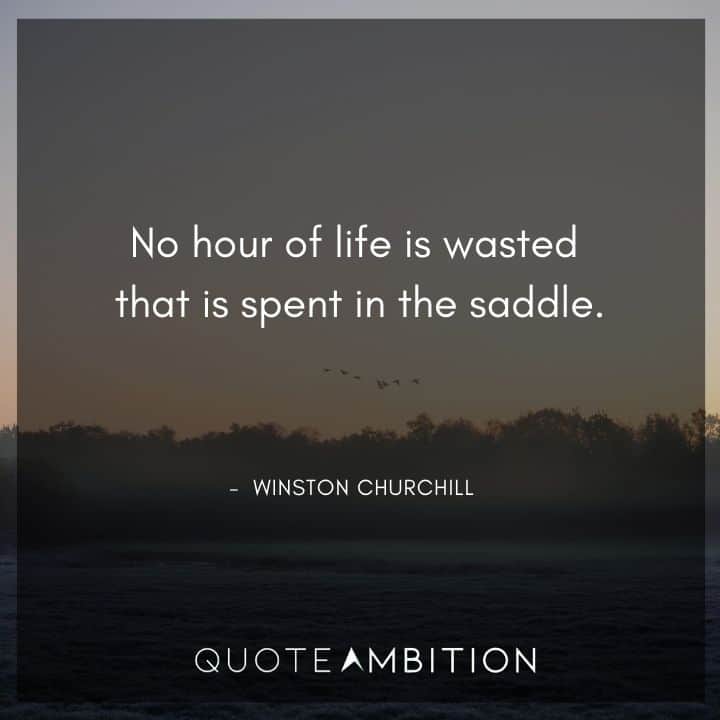 Winston Churchill Quotes on Saddle