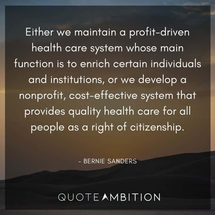 bernie sanders quotes on equality