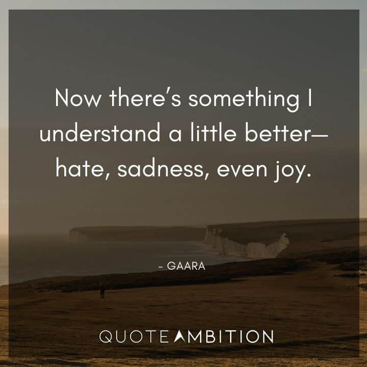 Gaara Quote - Now there's something I understand a little better - hate, sadness, even joy.