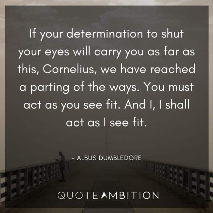 Harry Potter Quote - If your determination to shut your <a href=