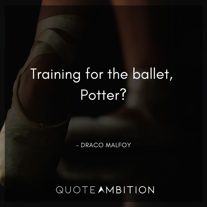 Harry Potter Quote - Training for the ballet, Potter?
