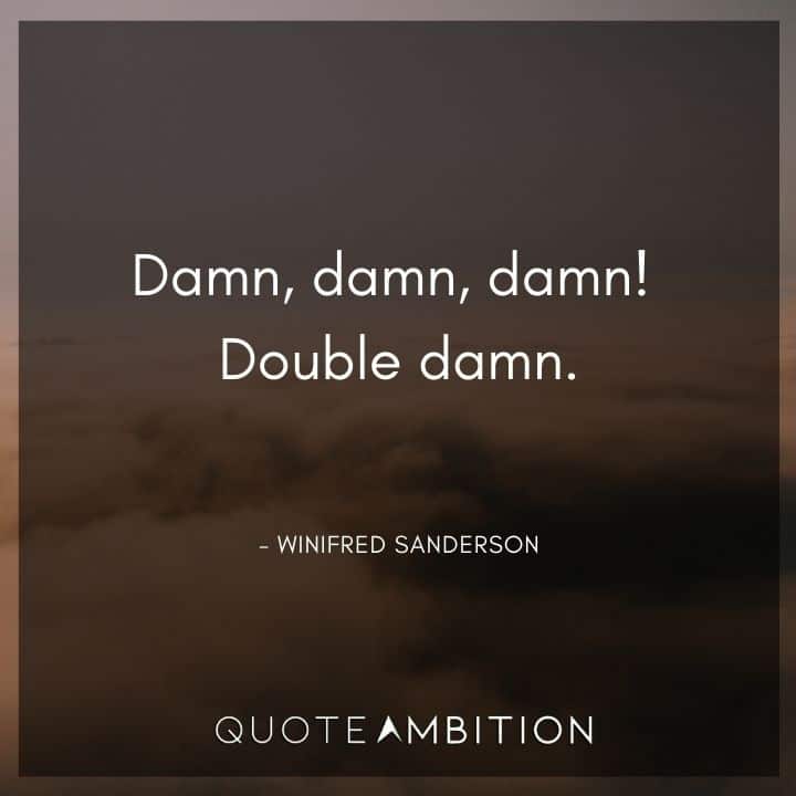 Hocus Pocus Quote - Damn, damn, damn! Double damn.