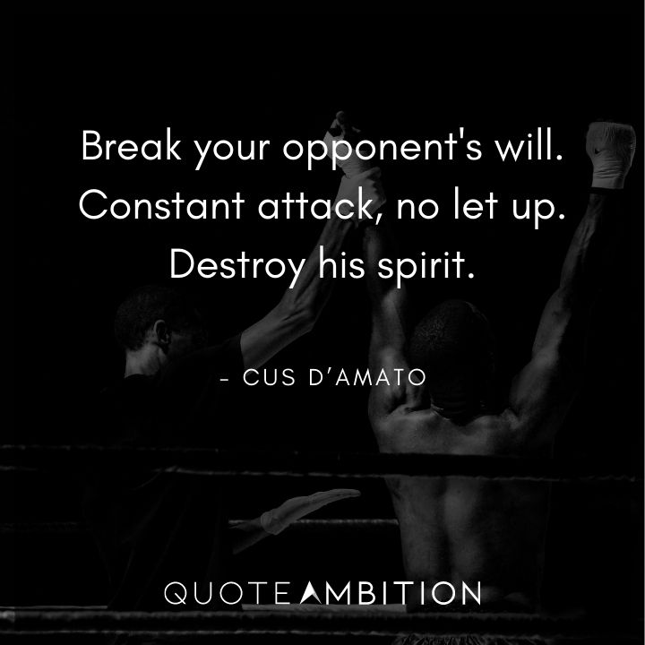 Cus D’Amato Quotes On Attacking